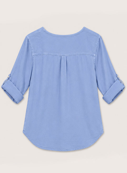 Maya Jones Clothing Maya Jones - Scoop Neck Top - Periwinkle available at The Good Life Boutique