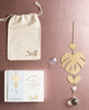 Scout Curated Wears Scout Curated Wears - Suncatcher - Monstera Leaf/Rose Quartz available at The Good Life Boutique