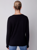 Charlie B Charlie B - V-Neck Sweater - Black available at The Good Life Boutique