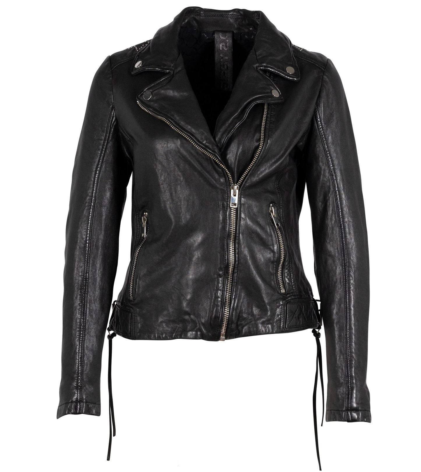 Mauritius Mauritius - Wani RF Woman's Leather Jacket - Black available at The Good Life Boutique