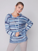 Charlie B Charlie B - Hooded V Neck Long Sleeve - Denim available at The Good Life Boutique