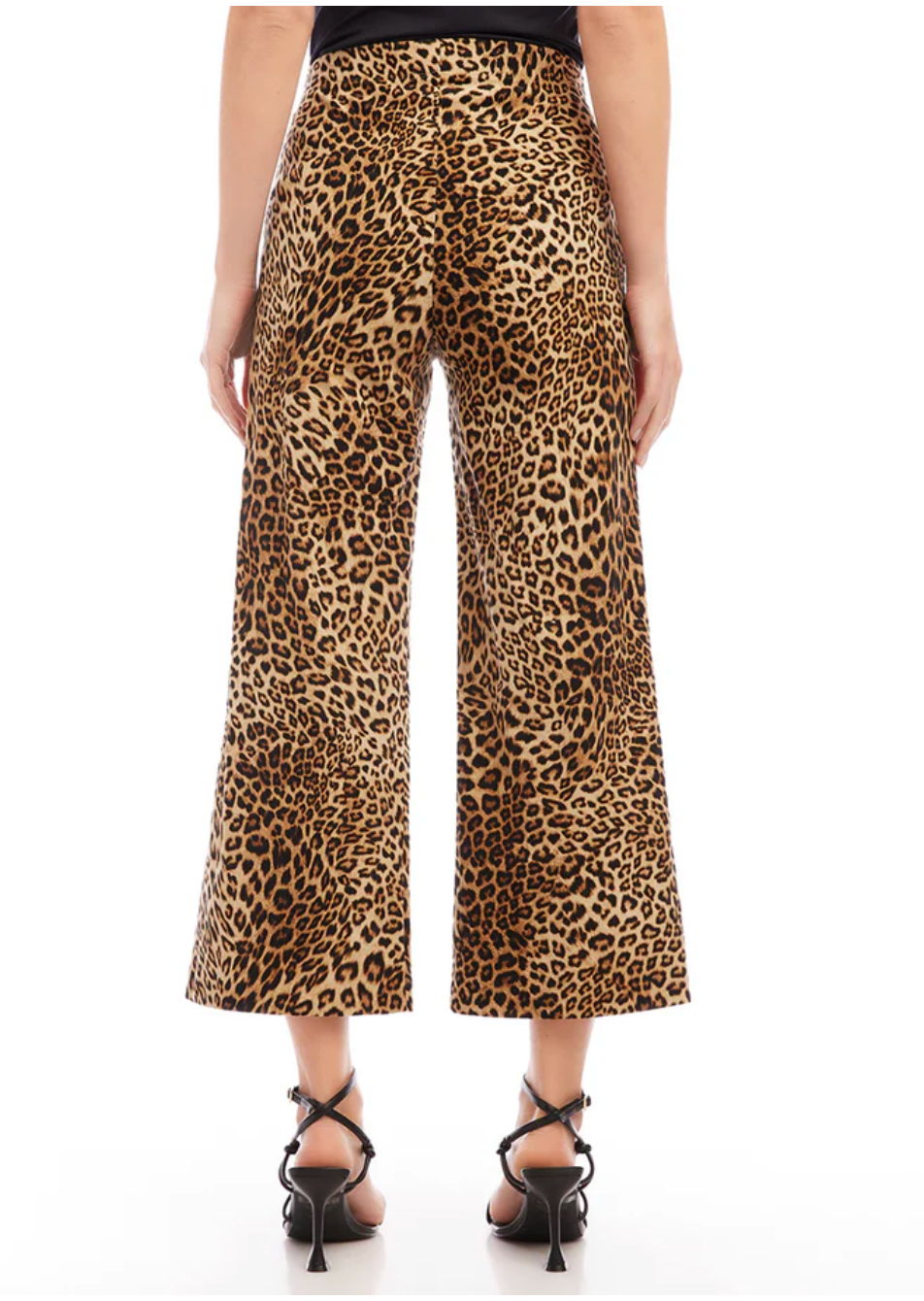 Karen Kane Karen Kane - Cropped Cordoroy Pants - Leopard available at The Good Life Boutique