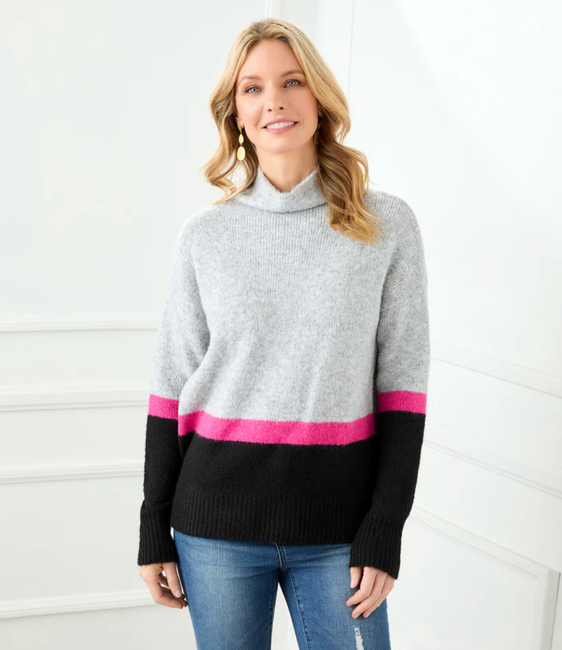 Karen Kane Colorblock Sweater Multi Color