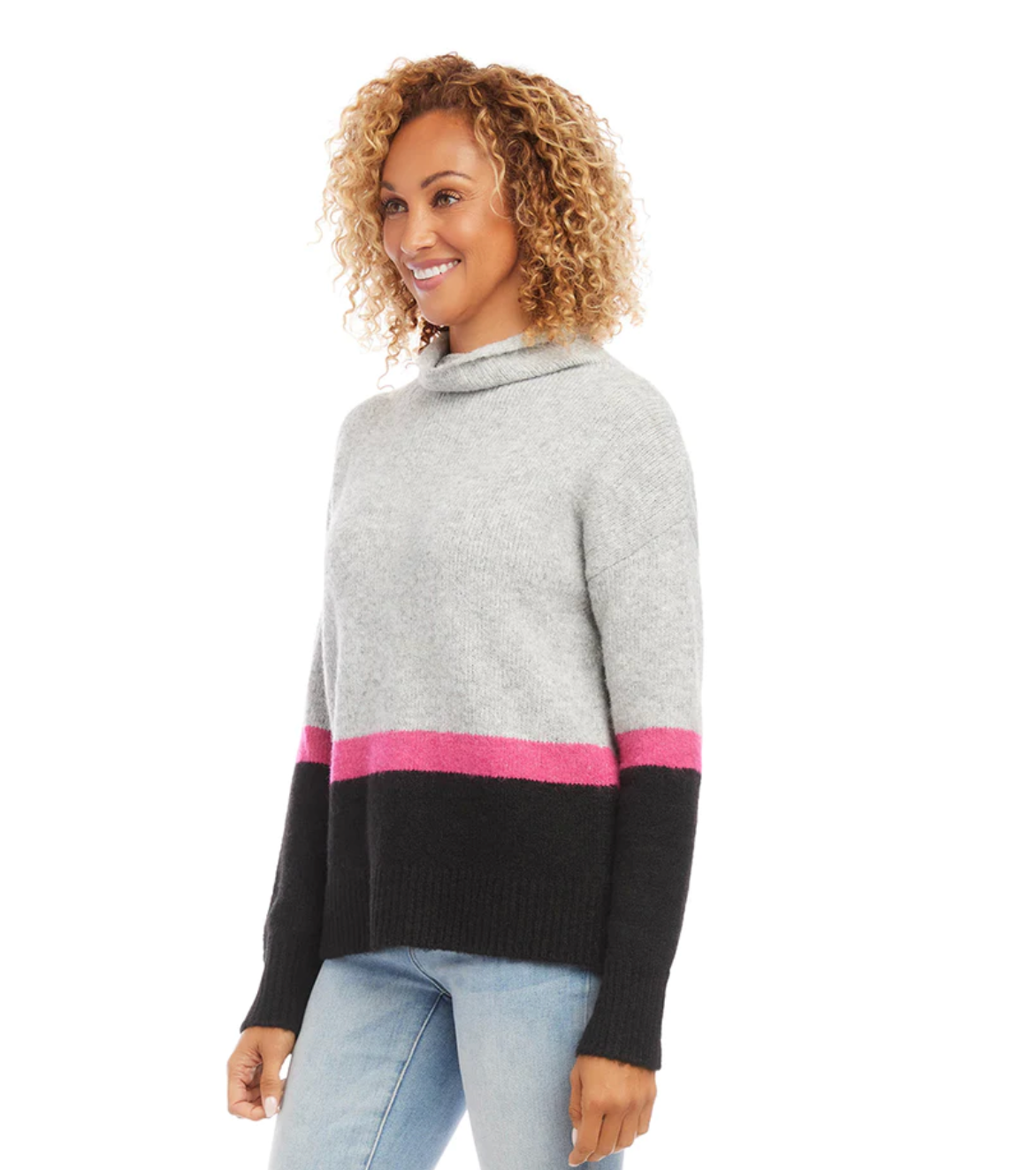 Karen Kane, Inc Karen Kane - Colorblock Sweater - Multi Color available at The Good Life Boutique