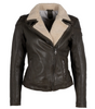 Mauritius Mauritius - Jenja CF Woman's Leather Jacket - Olive available at The Good Life Boutique