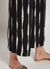 Lysse Lysse - Rhea Wide Leg Crop - Black Tidal Stripe available at The Good Life Boutique