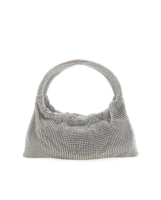 Billini Kerr Handle Bag - Silver Diamante available at The Good Life Boutique