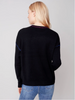 Charlie B Charlie B - Crew-Neck Long Sleeve Stitch Sweater - Black available at The Good Life Boutique