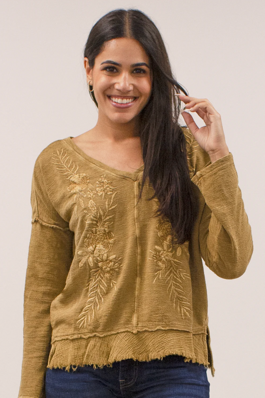 Caite - Kyla Seo Jonna Top - Biscotti available at The Good Life Boutique