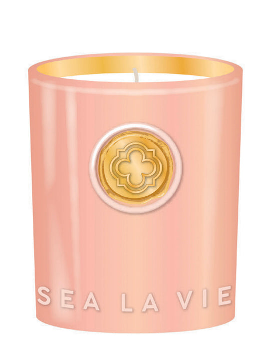Spartina Sea La Vie Candle - Lucky/Quatrefoil available at The Good Life Boutique