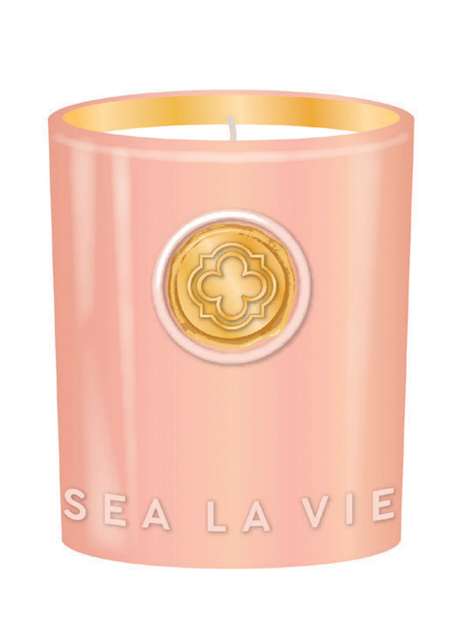 Spartina Sea La Vie Candle - Lucky/Quatrefoil available at The Good Life Boutique