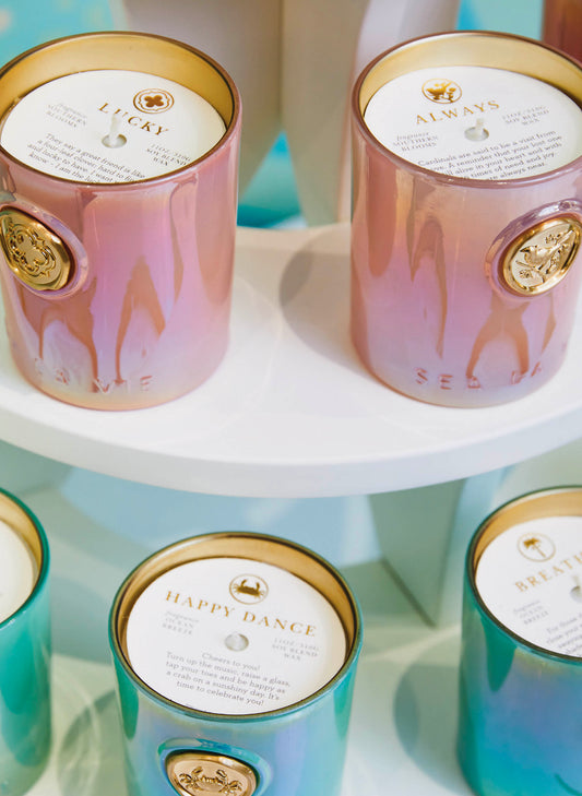 Spartina Sea La Vie Candle - Have Faith/Cross available at The Good Life Boutique
