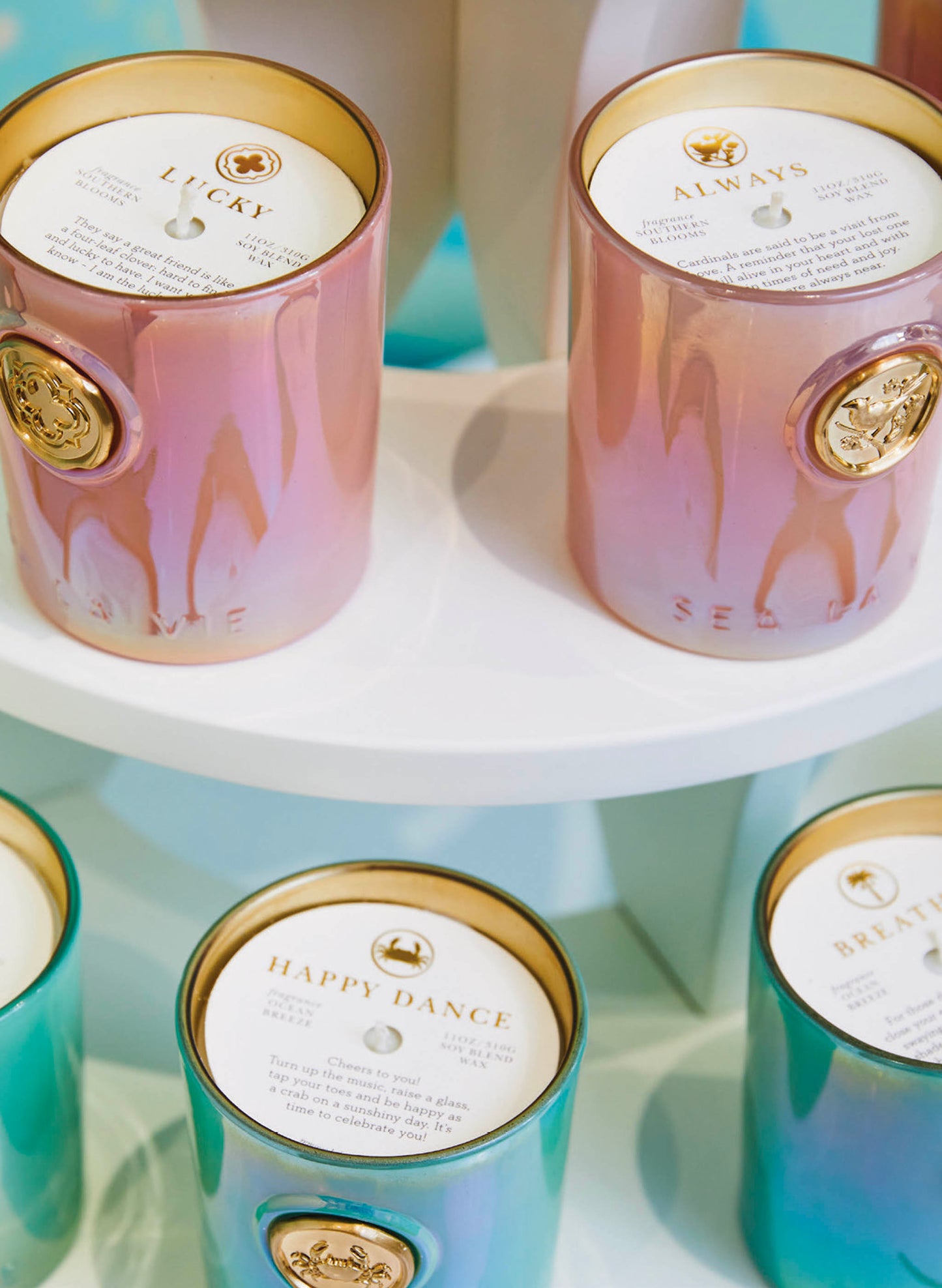Spartina Sea La Vie Candle - Believe/Mermaid available at The Good Life Boutique