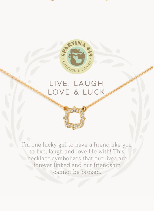 Sea La Vie Necklace 18" Luck/Quatrefoil