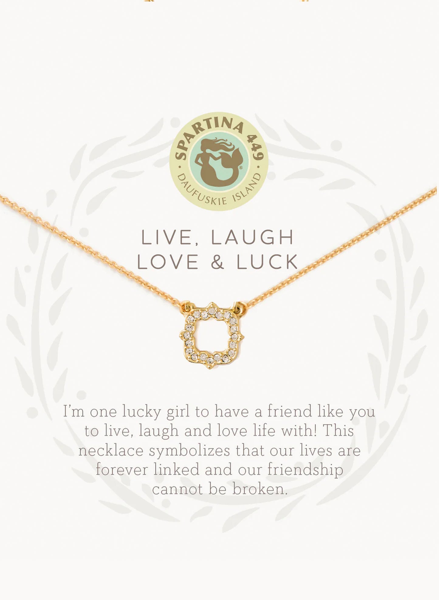 Sea La Vie Necklace 18" Luck/Quatrefoil