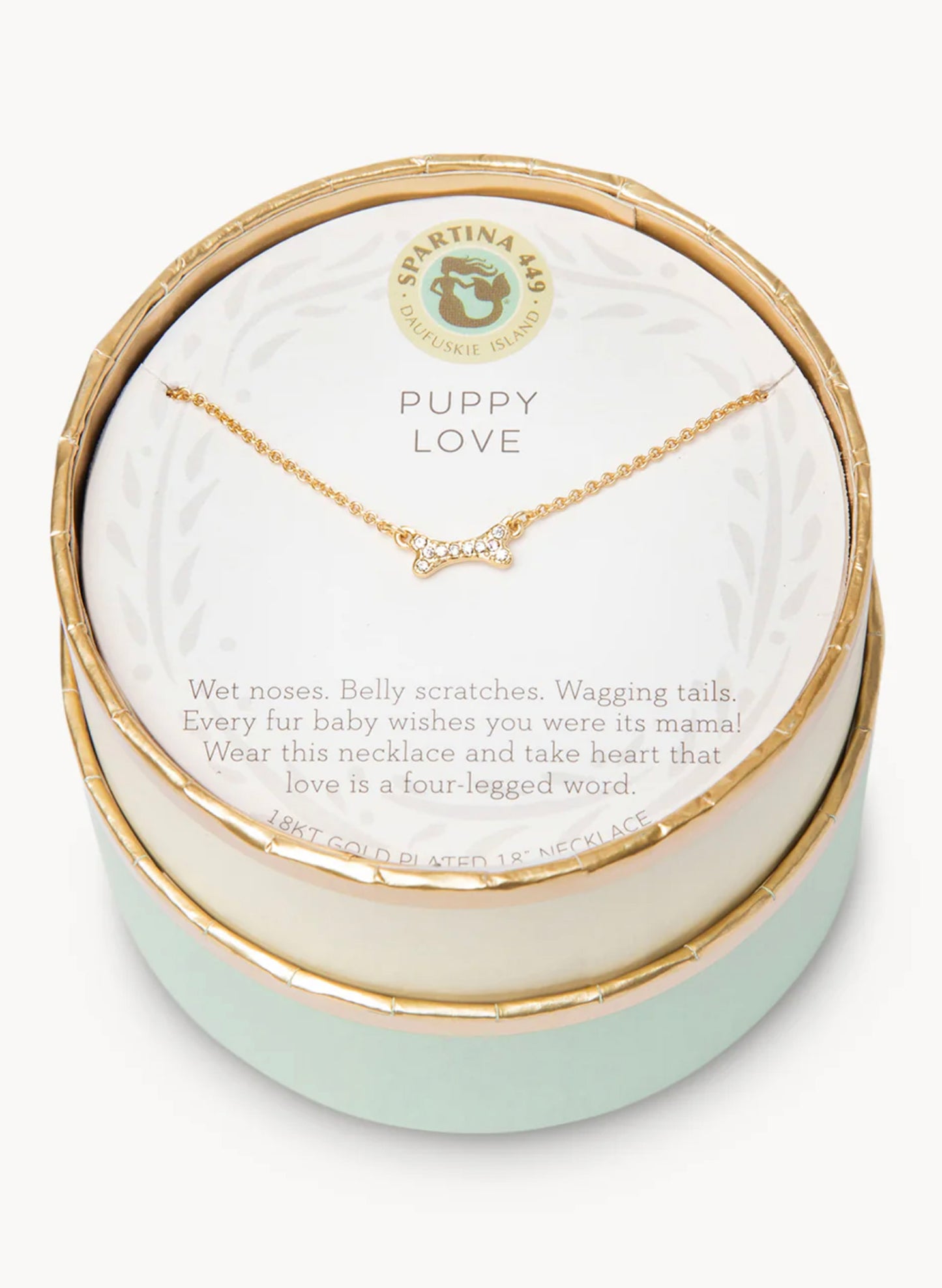 Spartina Sea La Vie Necklace 18" Puppy Love/Bone available at The Good Life Boutique