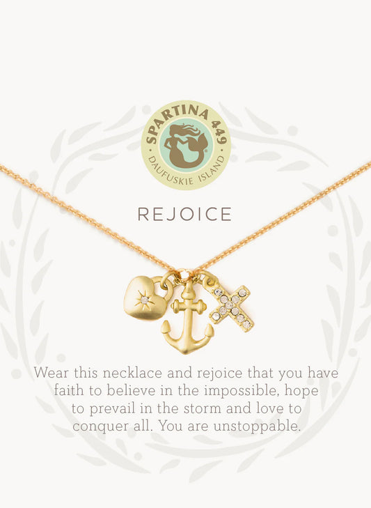 Sea La Vie Necklace 18" Rejoice/Faith Hope Love