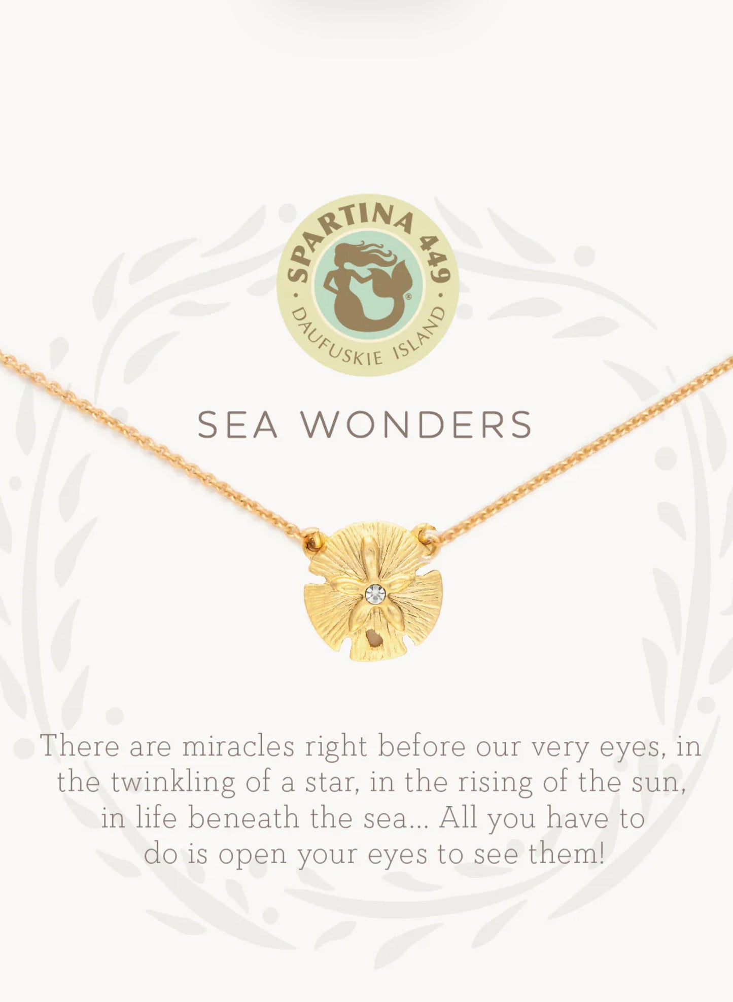 Spartina Sea La Vie Necklace 18" Sea Wonders/Sand Dollar available at The Good Life Boutique