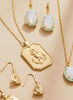 Spartina Set Sail Necklace 18" White Opal available at The Good Life Boutique
