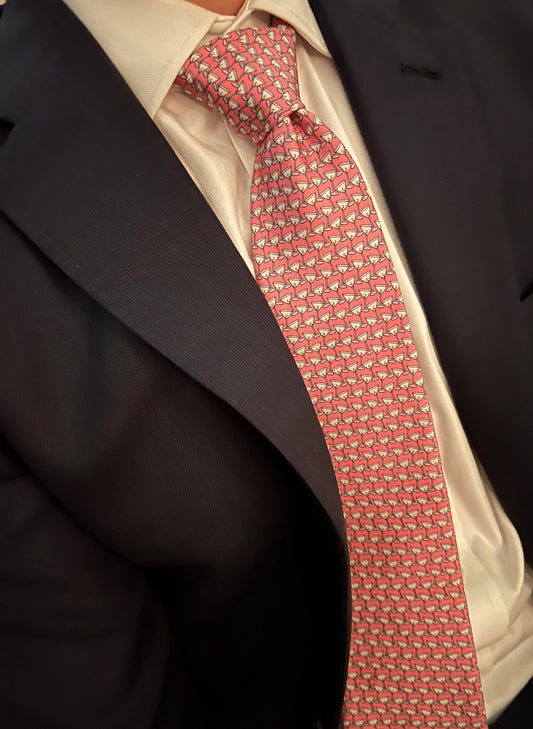 Lazyjack Press Shaken Not Stirred Tie available at The Good Life Boutique