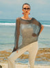 Suzie Blue Canada Sheer Mesh Poncho - Black available at The Good Life Boutique