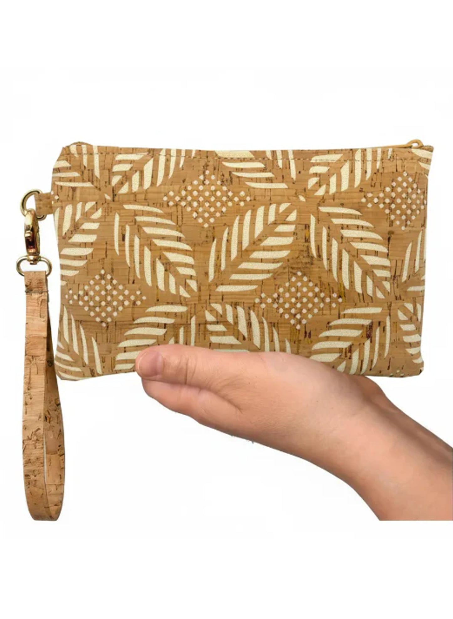 Simple Wristlet - Medium - Cream Palm