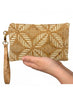 Simple Wristlet - Medium - Cream Palm