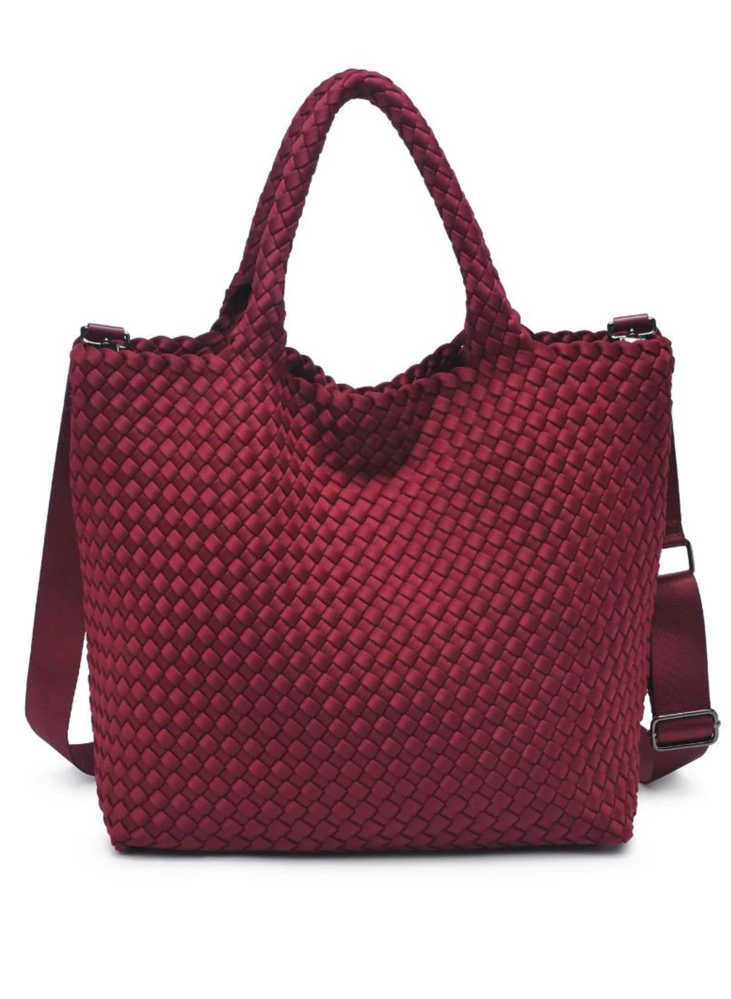 Sol & Selene Sol & Selene - Sky's The Limit - Medium  Tote - Wine available at The Good Life Boutique