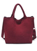 Sol & Selene Sol & Selene - Sky's The Limit - Medium  Tote - Wine available at The Good Life Boutique