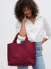 Sol & Selene Sol & Selene - Sky's The Limit - Medium  Tote - Wine available at The Good Life Boutique