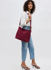 Sol & Selene Sol & Selene - Sky's The Limit - Medium  Tote - Wine available at The Good Life Boutique