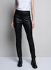 Picadilly Fashions Picadilly Slim-Leg Printed Faux Leather Pant w/Pockets - Black available at The Good Life Boutique