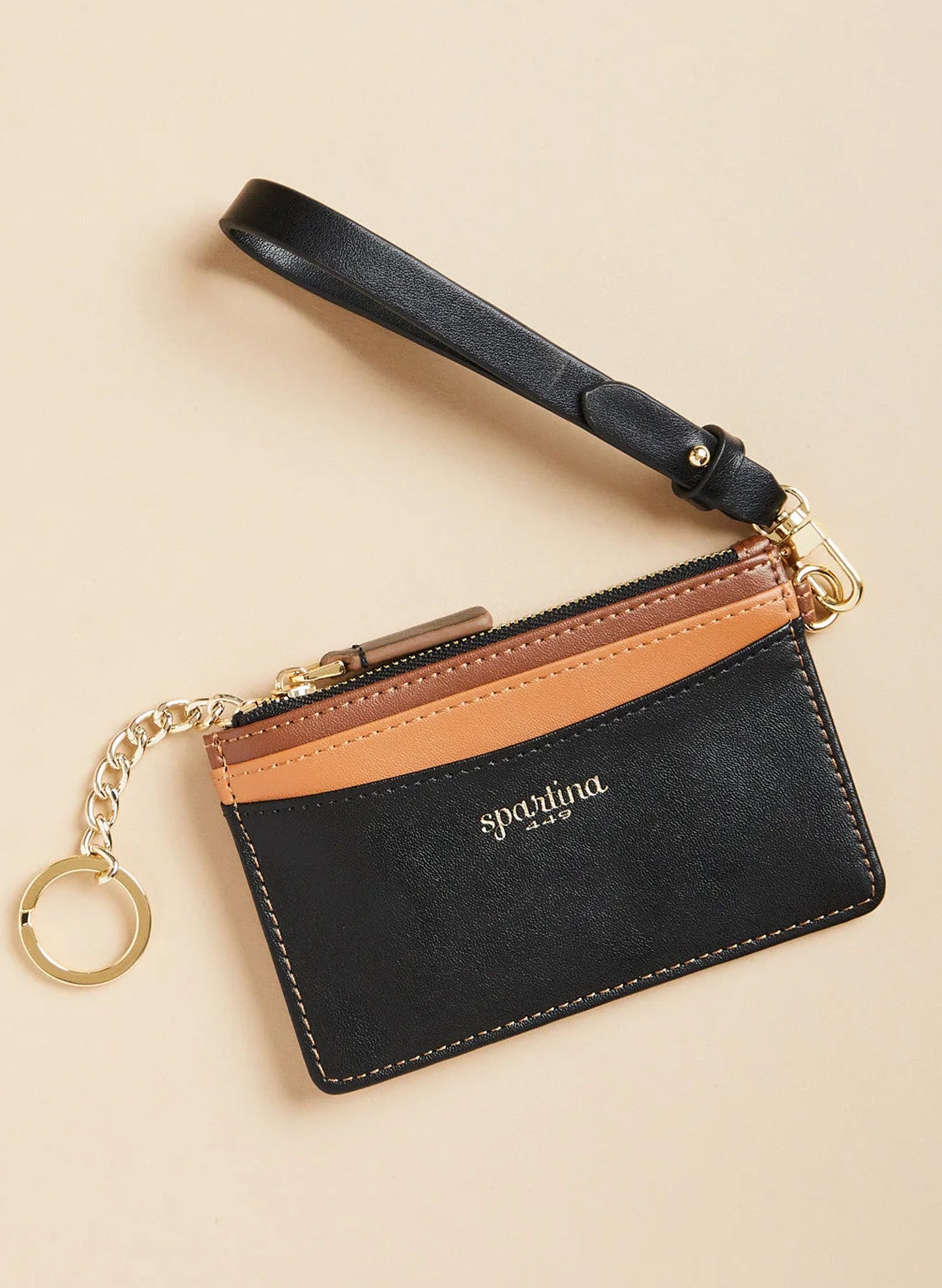 Slimcard Coinpurse Color Block Black Brown