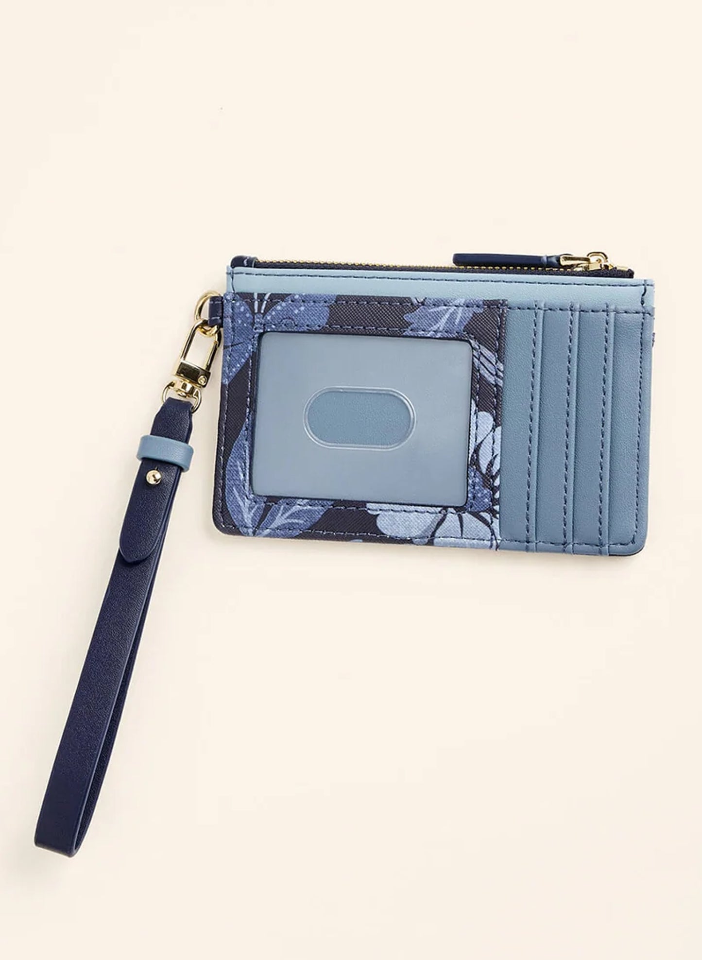 Slimcard Coinpurse Japonica Floral Navy