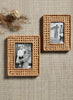 Mud Pie Small Woven Cane Frame available at The Good Life Boutique