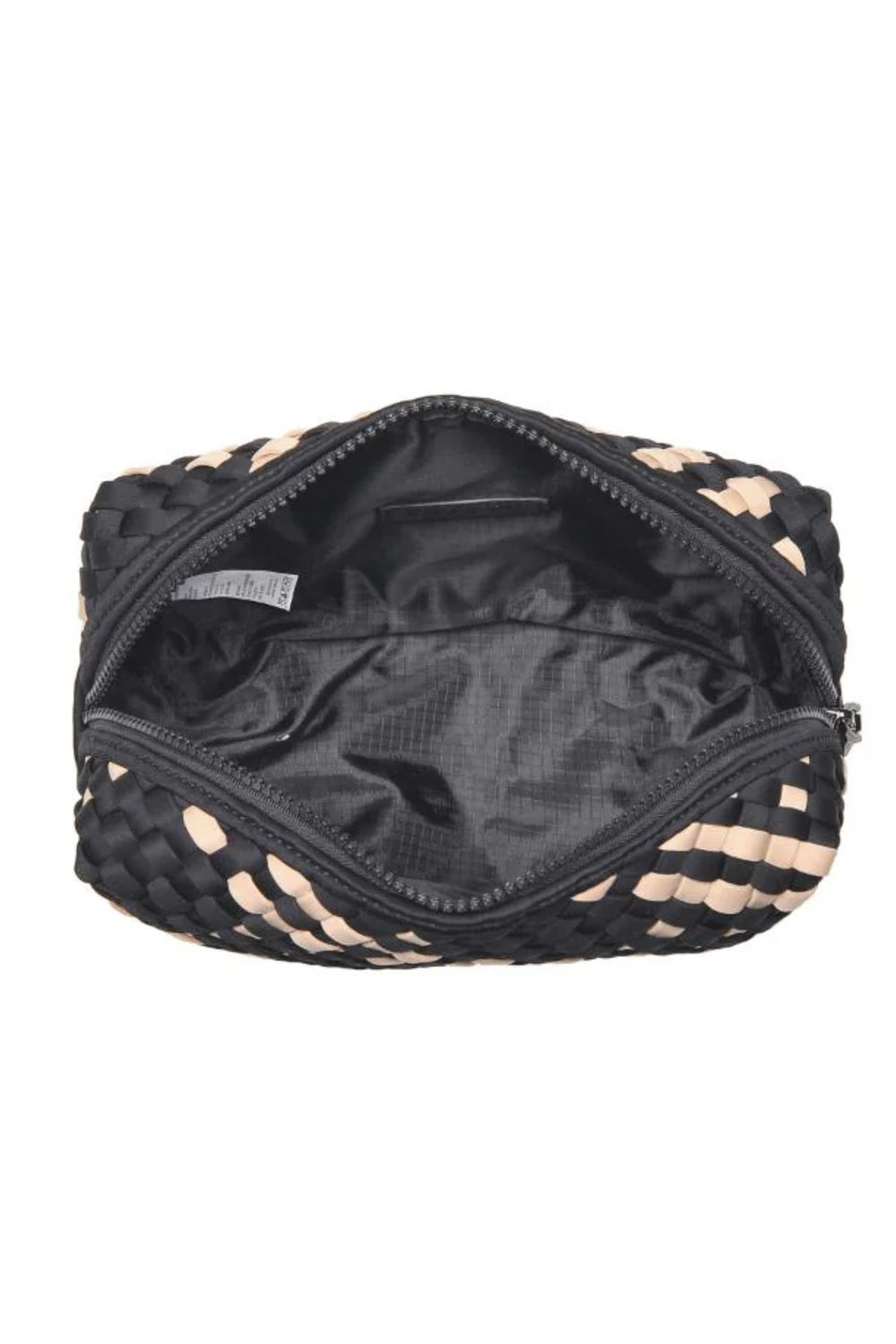 Sol & Selene - Altitude - Woven Neoprene Cosmetic Pouch - Black Nude