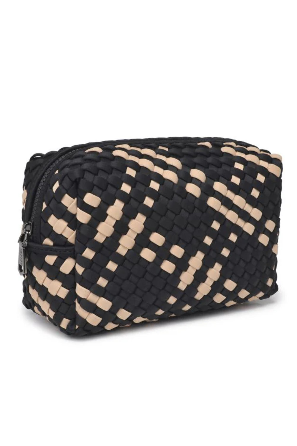 Sol & Selene - Altitude - Woven Neoprene Cosmetic Pouch - Black Nude