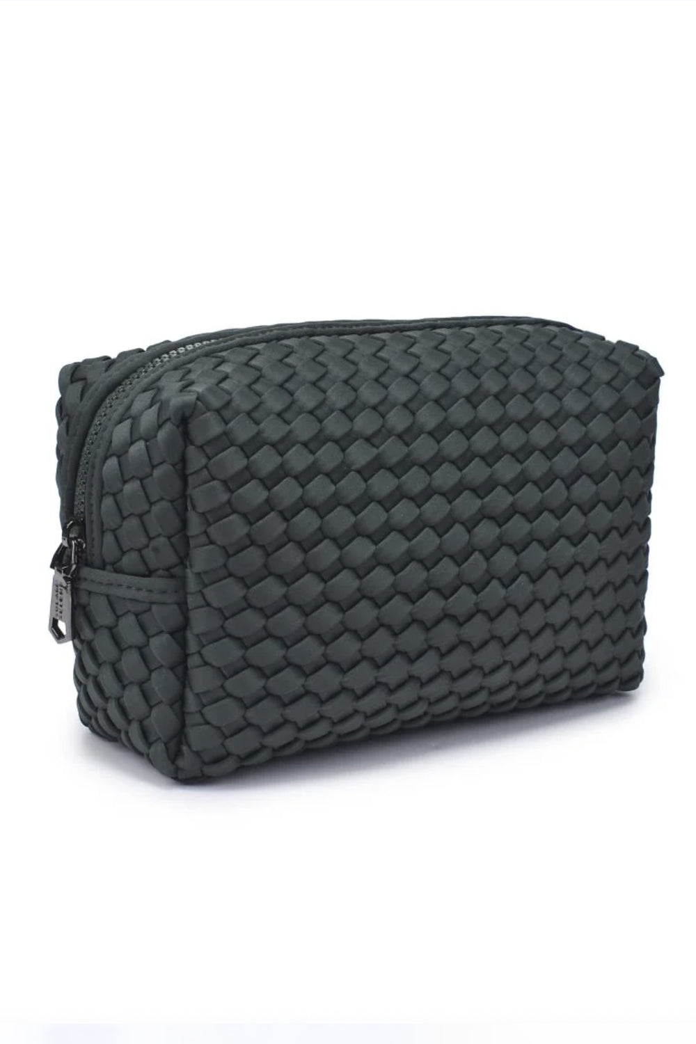 Sol & Selene Sol & Selene - Altitude - Woven Neoprene Cosmetic Pouch - Olive available at The Good Life Boutique