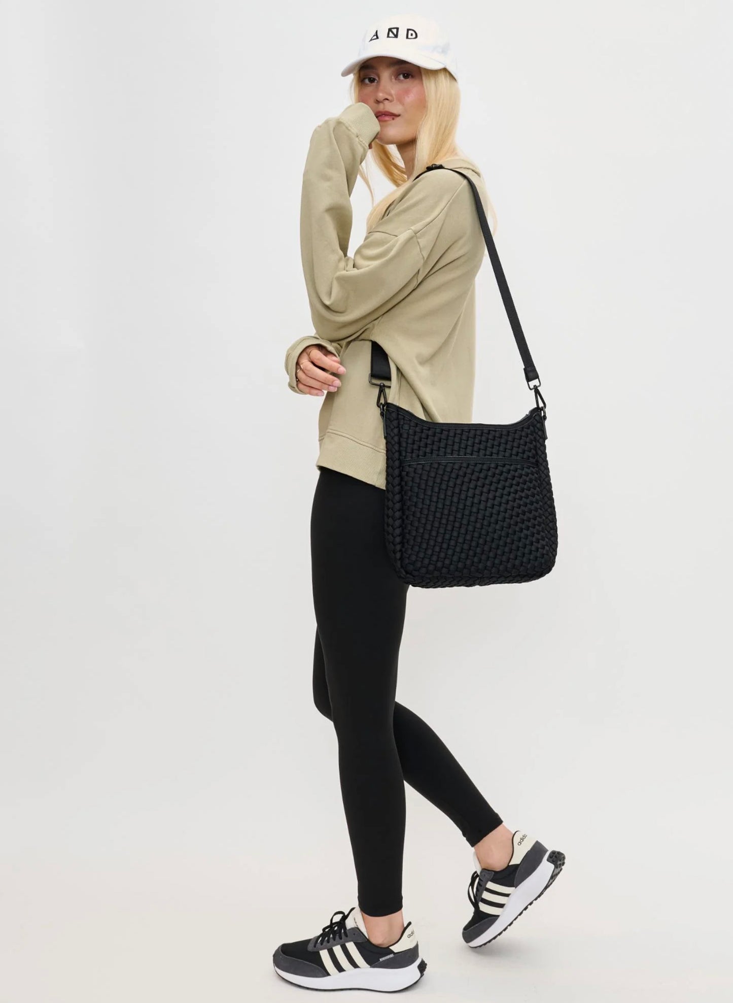 Sol & Selene Sol & Selene - Kismet - Woven Neoprene Crossbody - Black available at The Good Life Boutique