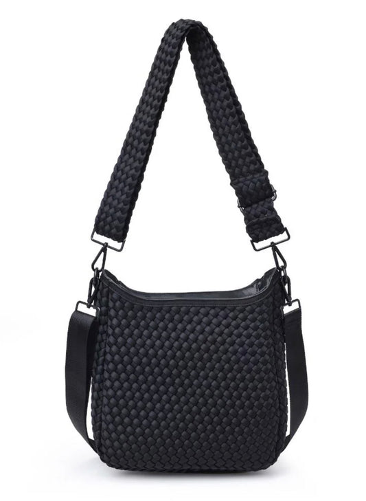 Sol & Selene Sol & Selene - Kismet - Woven Neoprene Crossbody - Black available at The Good Life Boutique