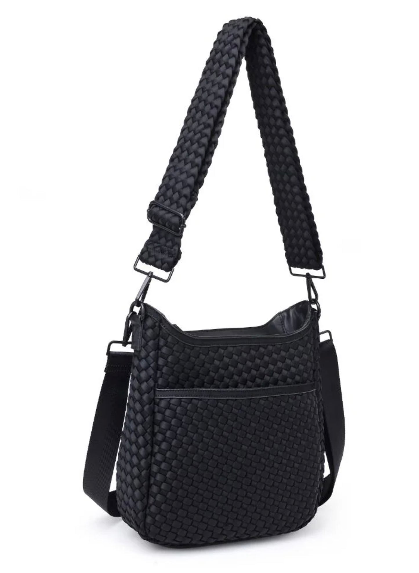 Sol & Selene Sol & Selene - Kismet - Woven Neoprene Crossbody - Black available at The Good Life Boutique