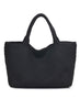Sol & Selene Sol & Selene - Sky's The Limit - Large Laced Up Eco-Edition Tote - Black available at The Good Life Boutique