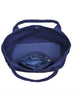 Sol & Selene Sol & Selene - Sky's The Limit - Large Laced Up Eco-Edition Tote - Navy available at The Good Life Boutique
