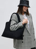 Sol & Selene Sol & Selene - Sky's The Limit - Large Woven Neoprene Tote - Black available at The Good Life Boutique