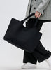 Sol & Selene Sol & Selene - Sky's The Limit - Large Woven Neoprene Tote - Black available at The Good Life Boutique
