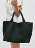 Sol & Selene Sol & Selene - Sky's The Limit - Large Woven Neoprene Tote - Olive available at The Good Life Boutique