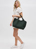 Sol & Selene Sol & Selene - Sky's The Limit - Large Woven Neoprene Tote - Olive available at The Good Life Boutique
