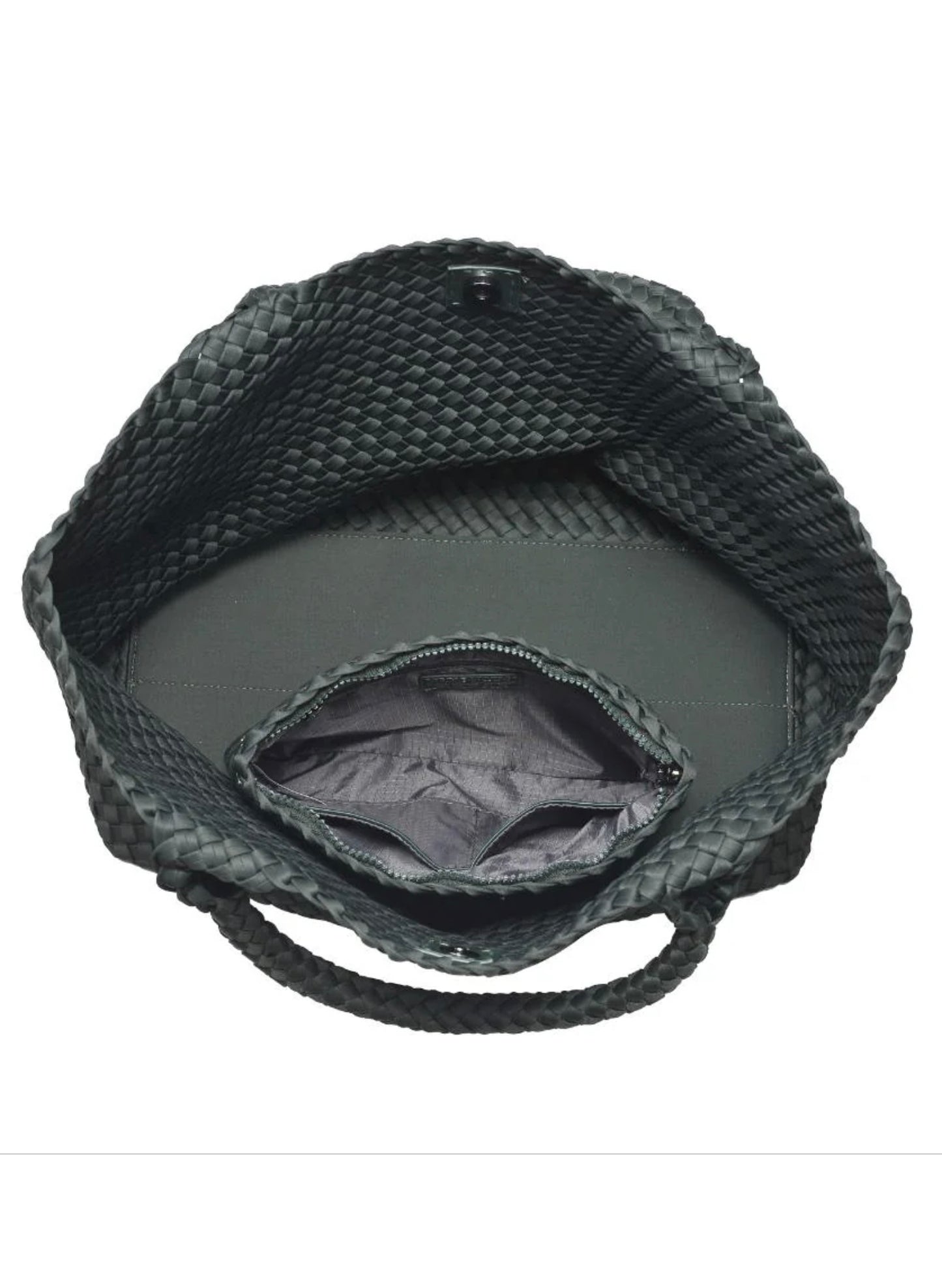 Sol & Selene Sol & Selene - Sky's The Limit - Large Woven Neoprene Tote - Olive available at The Good Life Boutique