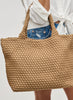 Sol & Selene Sol & Selene - Sky's The Limit - Medium Laced Up Eco-Edition Tote - Nude available at The Good Life Boutique