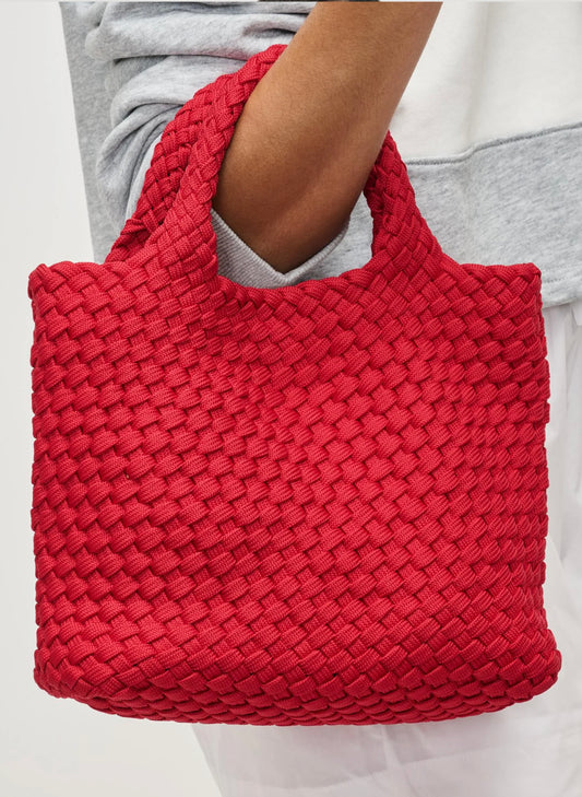 Sol & Selene Sol & Selene - Sky's The Limit - Small Laced Up Eco-Edition Crossbody - Red available at The Good Life Boutique